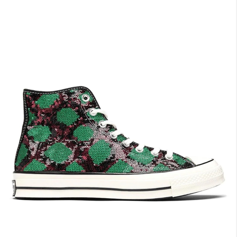 CONVERSE
ALL STAR 70 HI 'SEQUINS' - RED/GREEN/EGRET/RED/YELLOW | NWOT